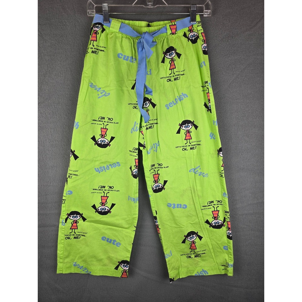 David & Goliath Women's PJ Bottoms Size Small Lime Green Y2K